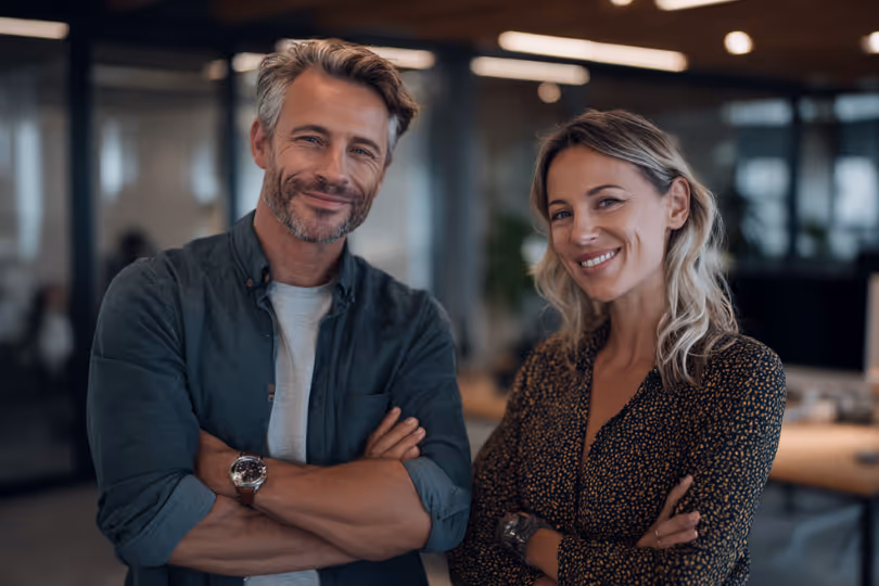 Business owners in an office