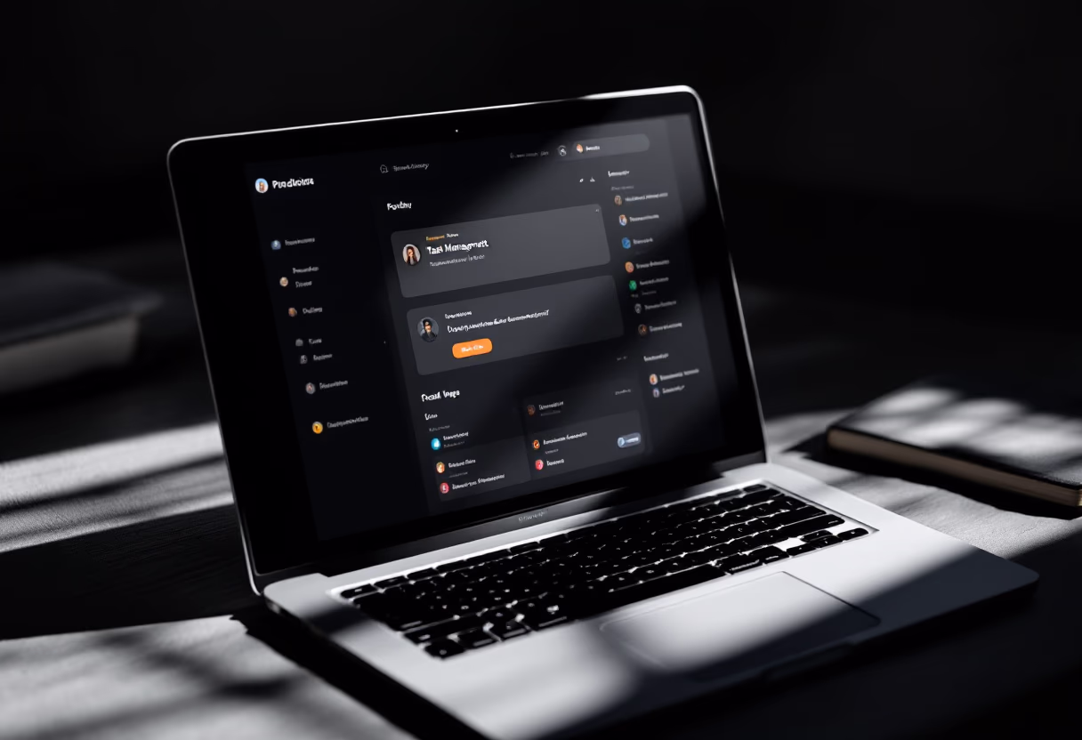 interface of task management module (for a productivity tools business)