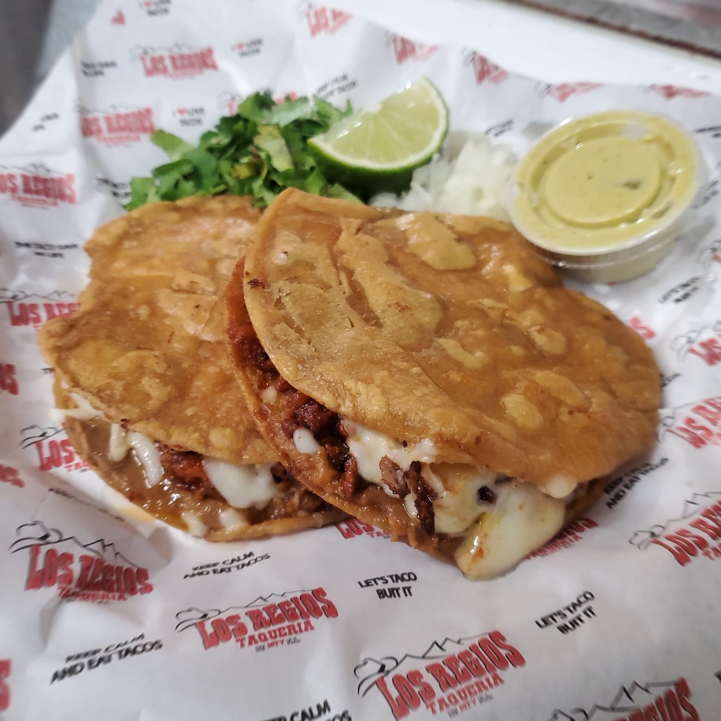 a mexican gordita with meat