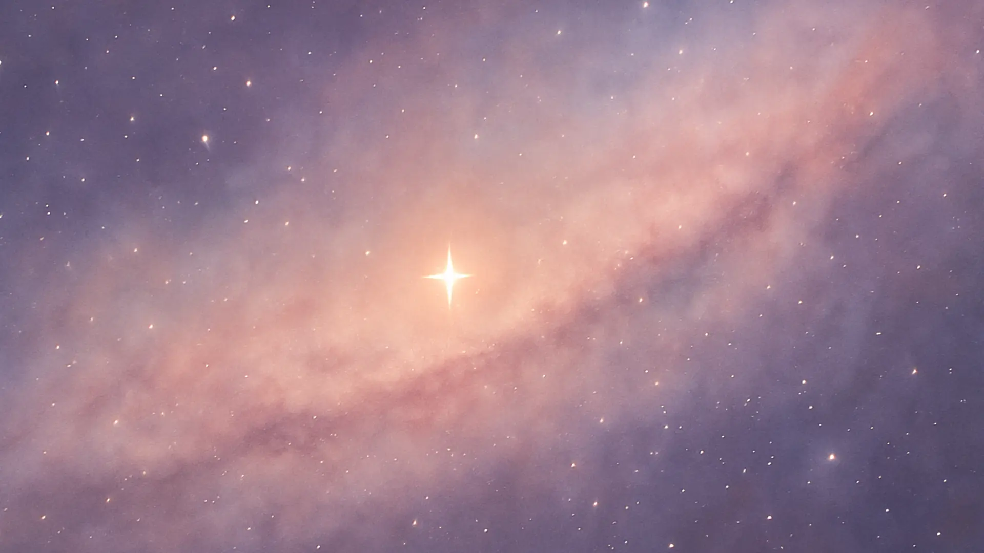 Zachte gloed van een ster in het universum – symbool voor een sterrenkindje en het blijvende licht van een verloren baby.