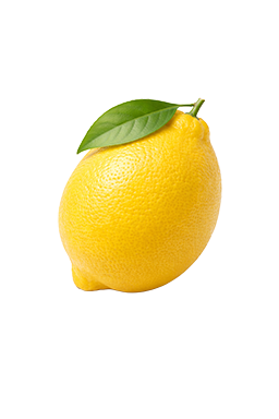 Citroen als vergelijking voor de grootte van de baby bij 13 weken zwangerschap.