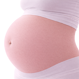 Watermeloen als vergelijking voor de grootte van de baby bij 40 weken zwangerschap.