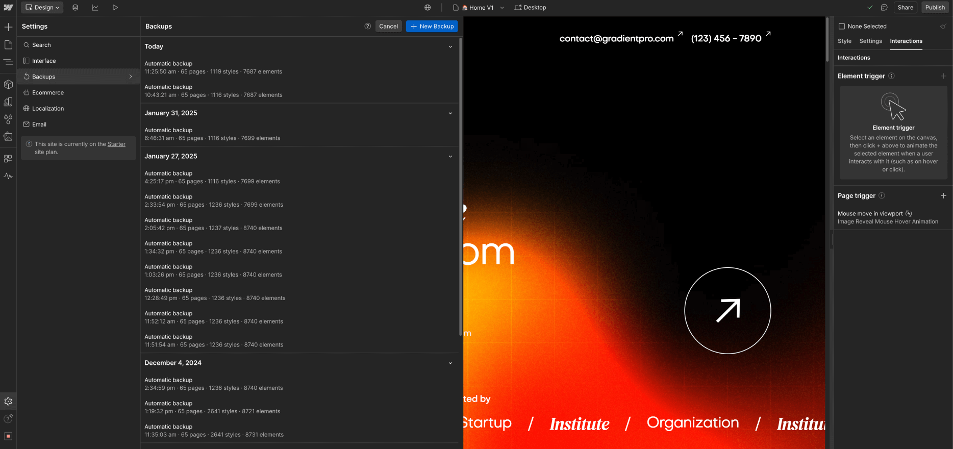GradientPro - SEO - Dark Mode Agency Webflow Template