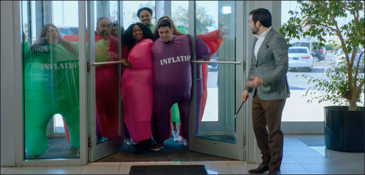 Inflatable brand activation from the More Than Cars portfolio.