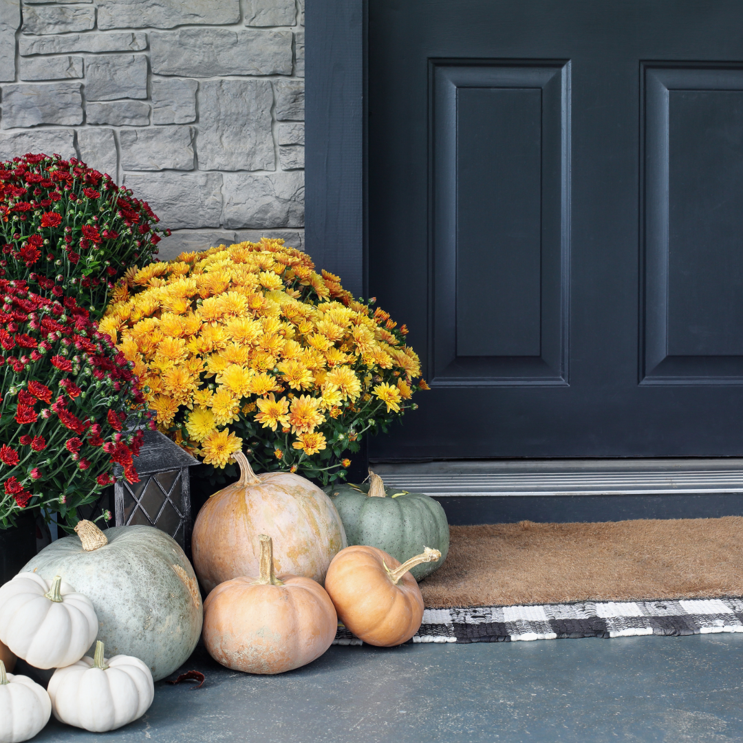 pretty porch with mums 2