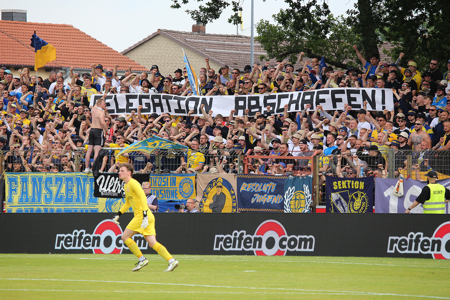Fans beim Aufstiegsspiel TSV Havelse gegen Lok Leipzig