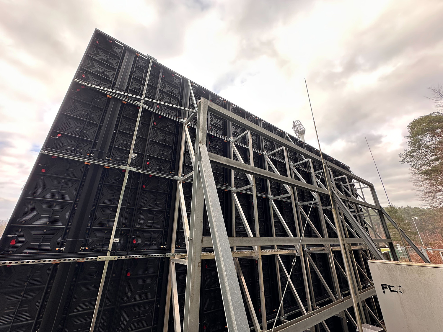 Videowall beim FC Homburg 08