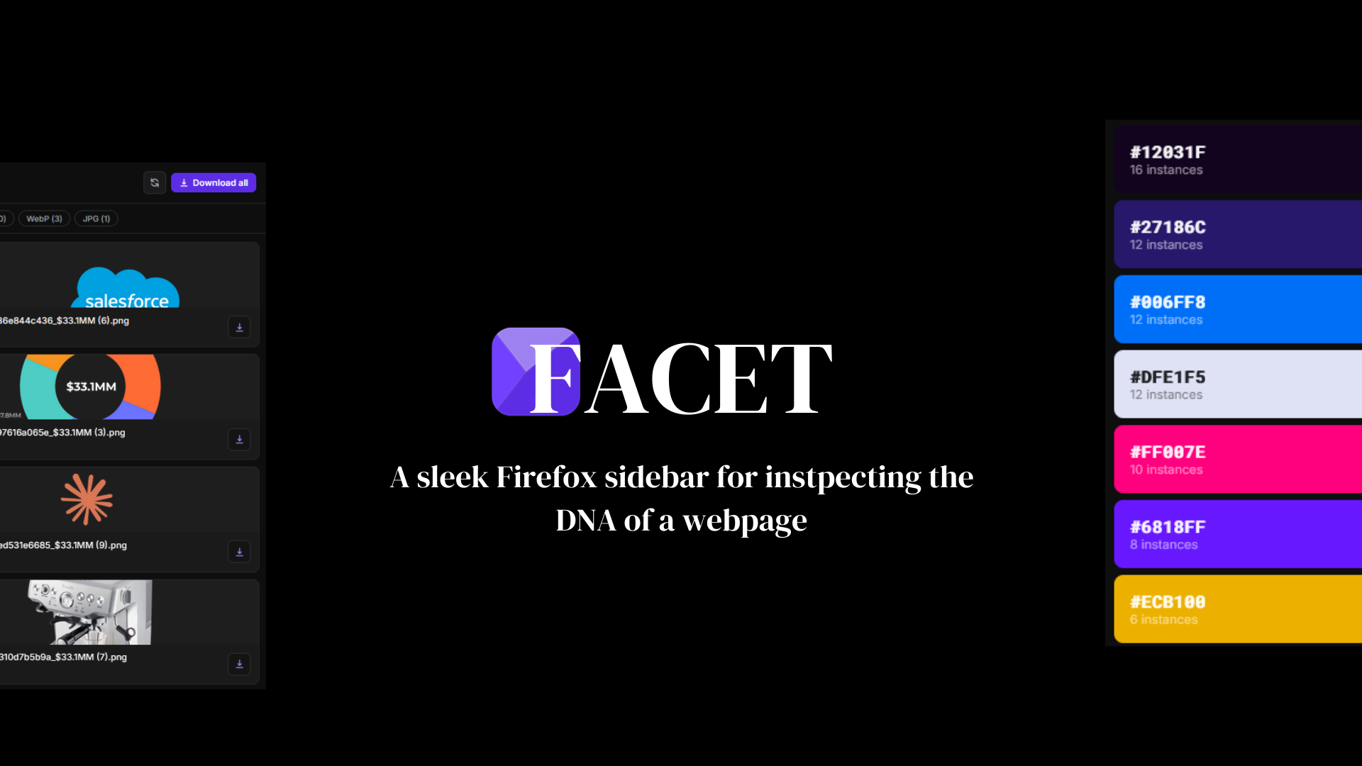 Facet - Firefox sidebar extension