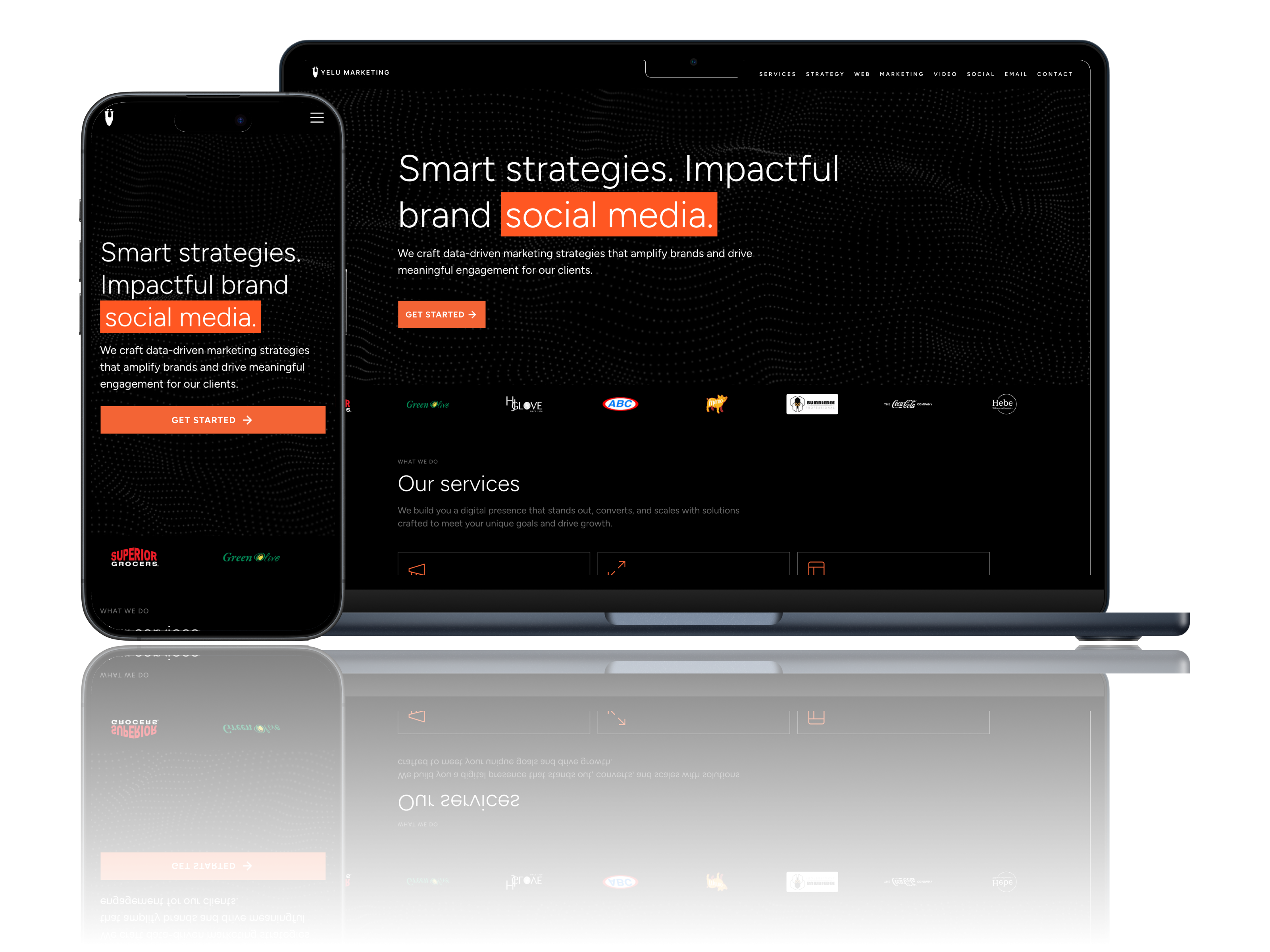 Cover image for the Yelu Marketing website redesign case study by Aether Creative Studio