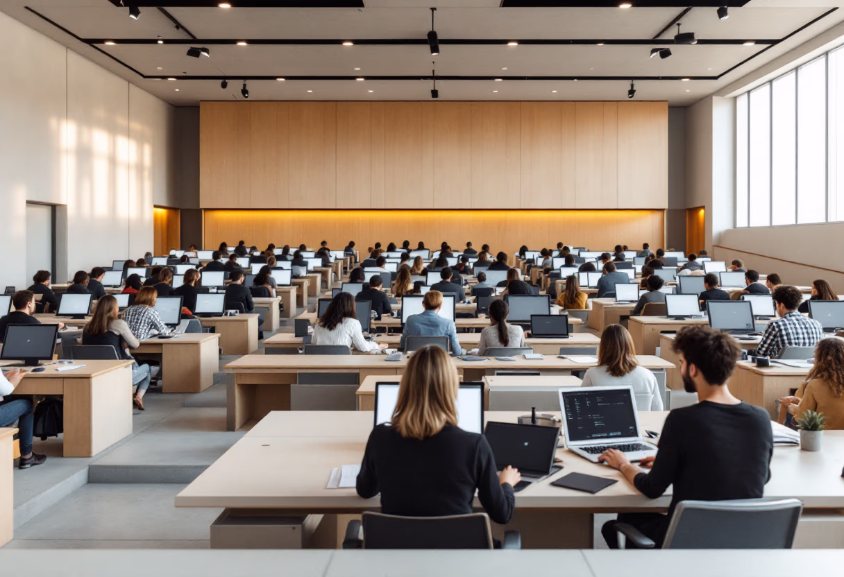 image of library or lecture hall (for a university)