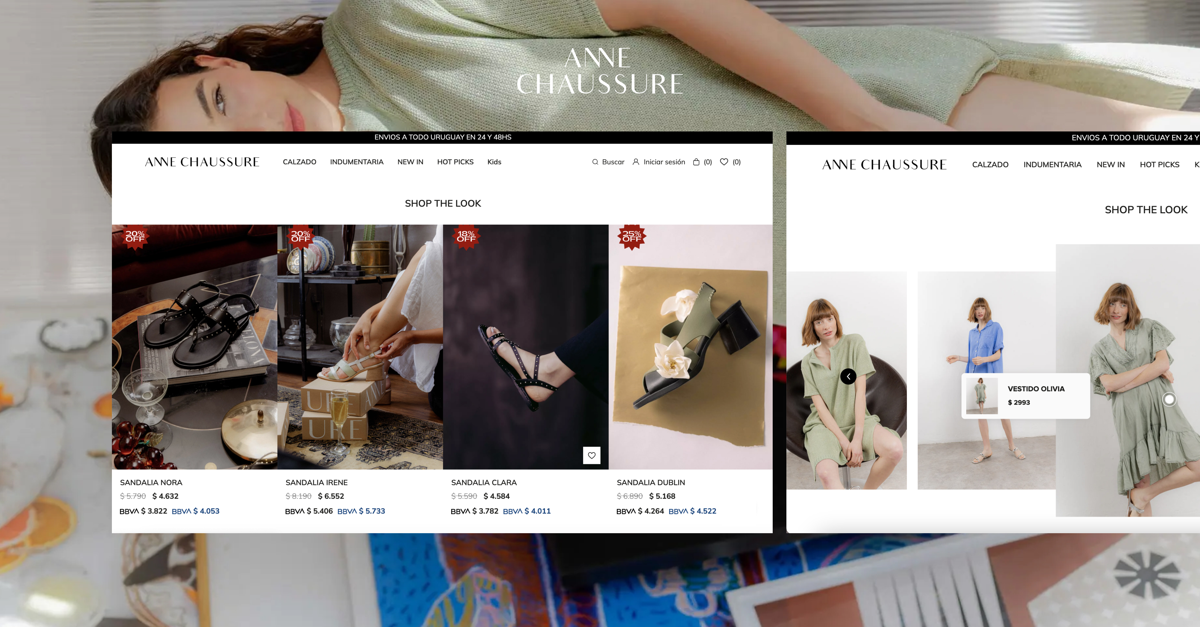 Imagen de la web de Anne Chaussure