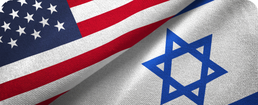 U.S.-Israel flag blend