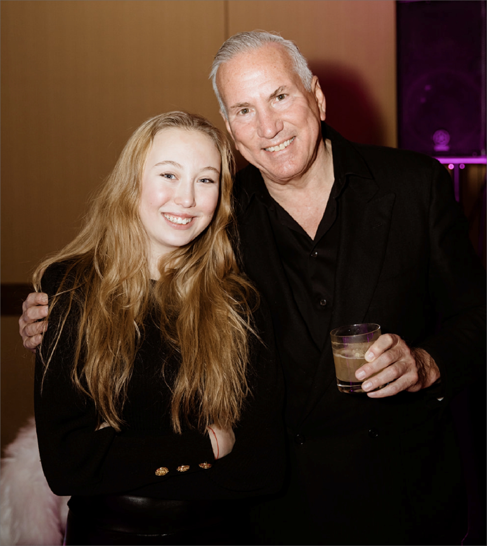 An FLI father and daughter smiling