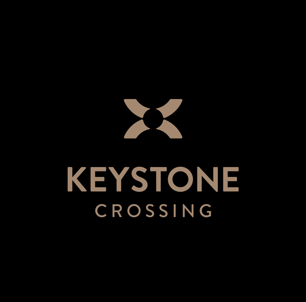 Keystone Crossing logo black