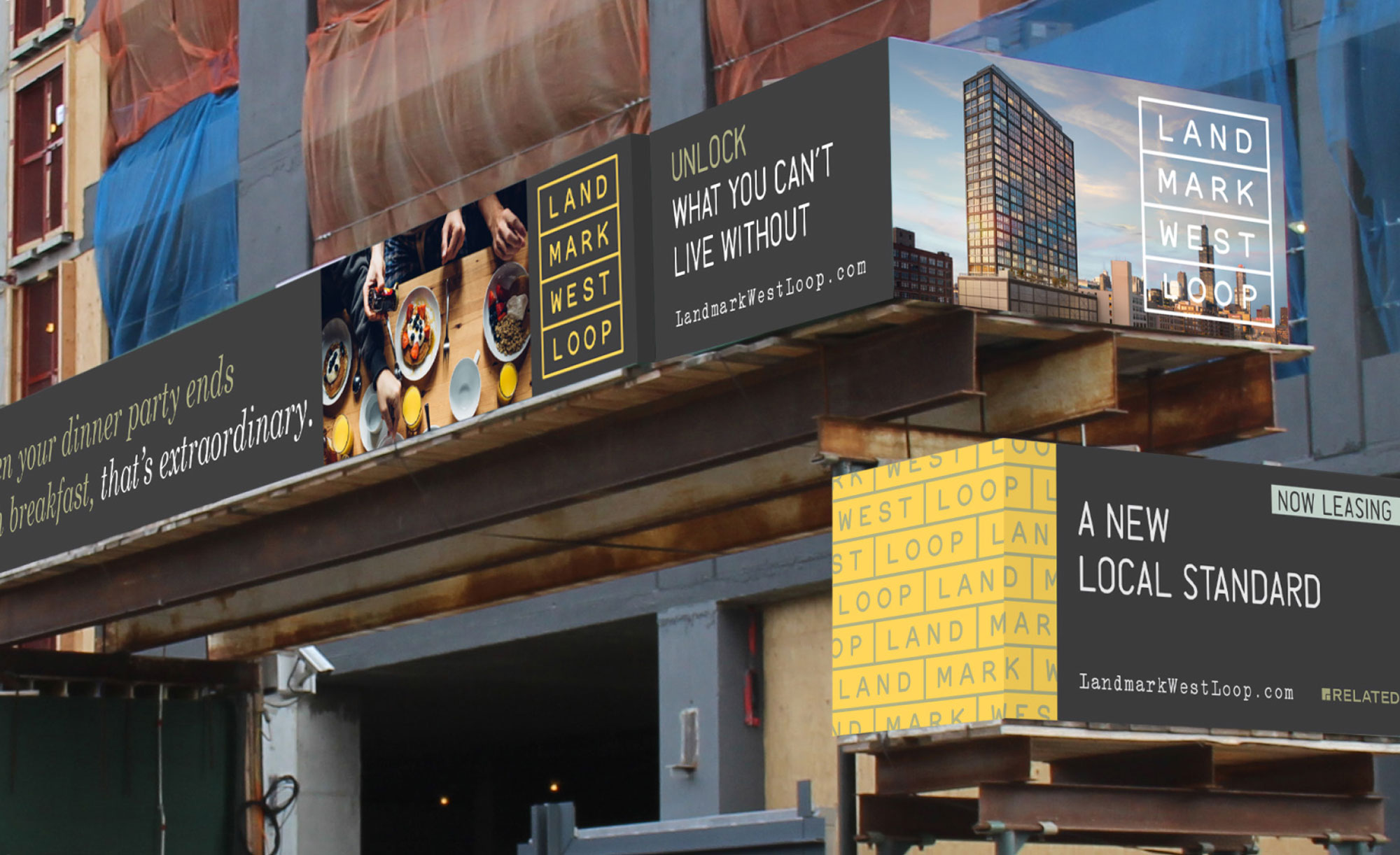 Landmark West Loop ads