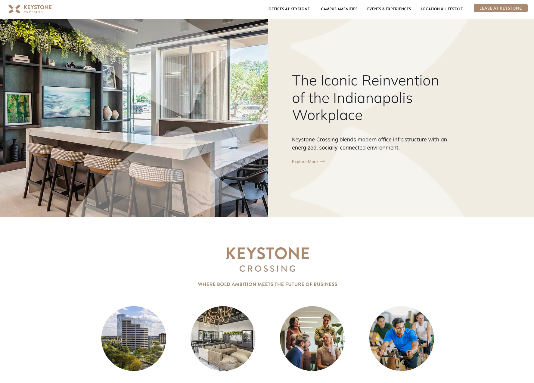 Keystone Crossing home mockup
