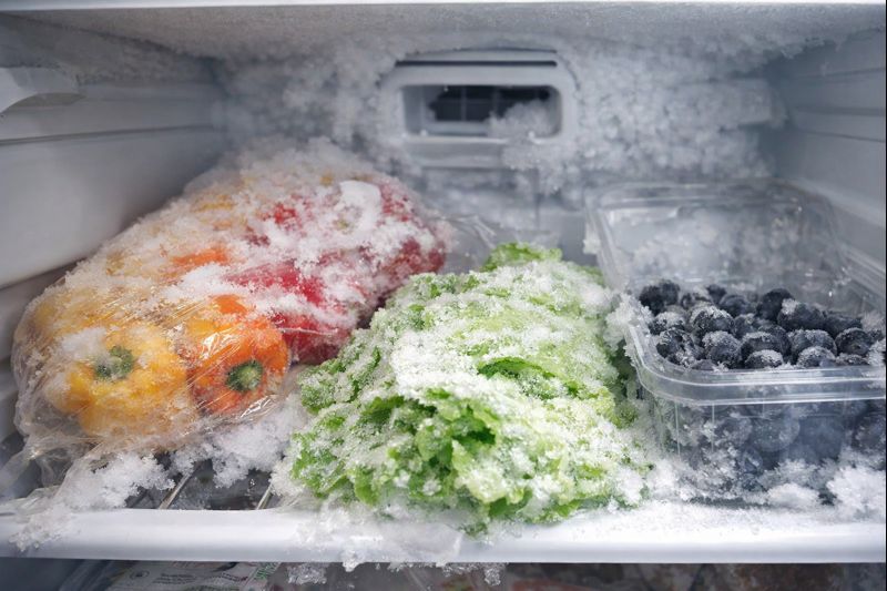 freezing products in a freezer