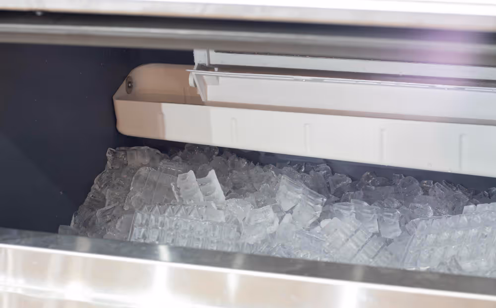 ice maker close up
