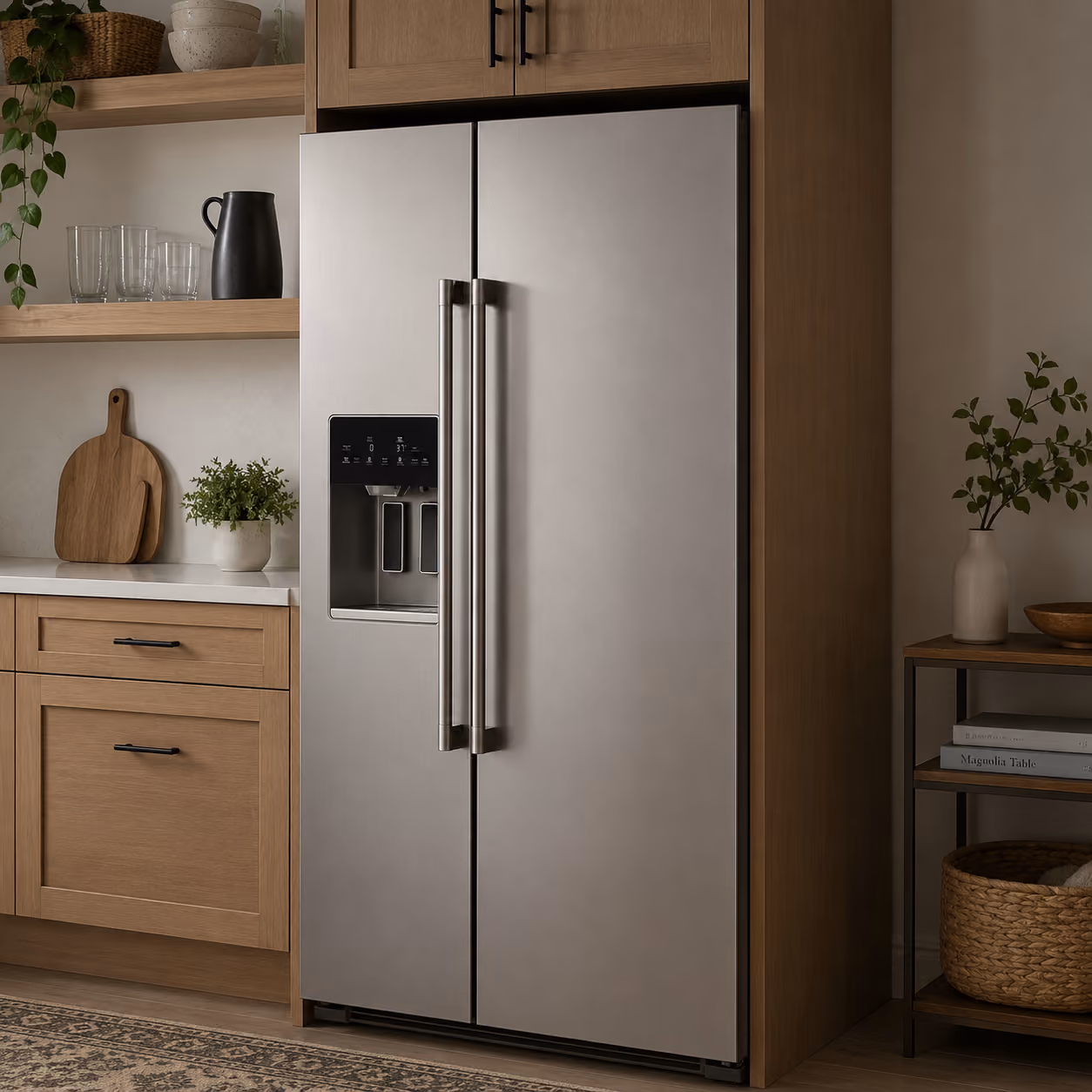 maytag refrigerator in residential kitchen