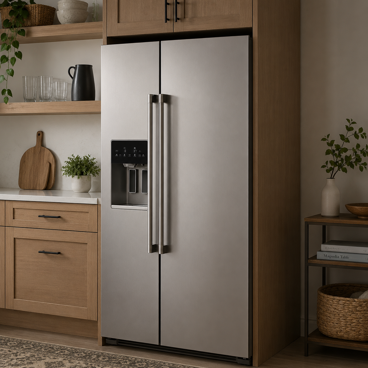 maytag refrigerator in residential kitchen