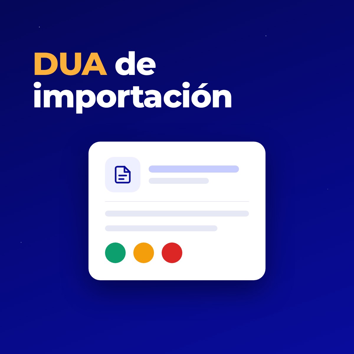 DUA de importación en Perú