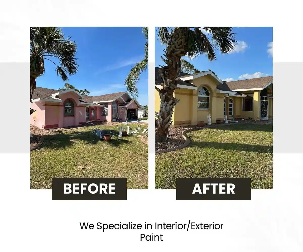 Before and after home renovation showing ROI improvements in Southwest Florida