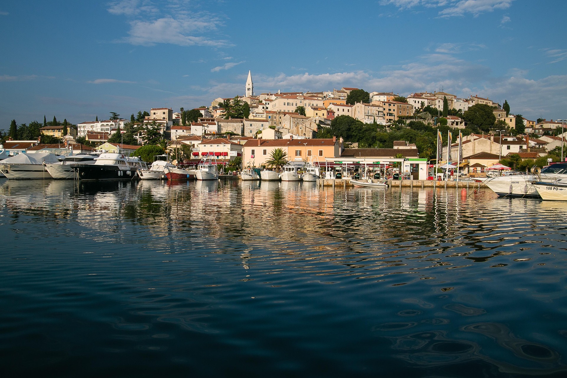 Vrsar view sea city boats