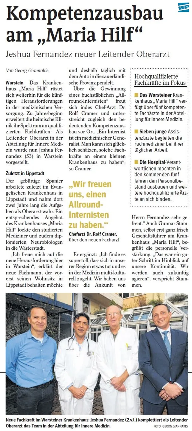 Kompetenzausbau am Maria Hilf