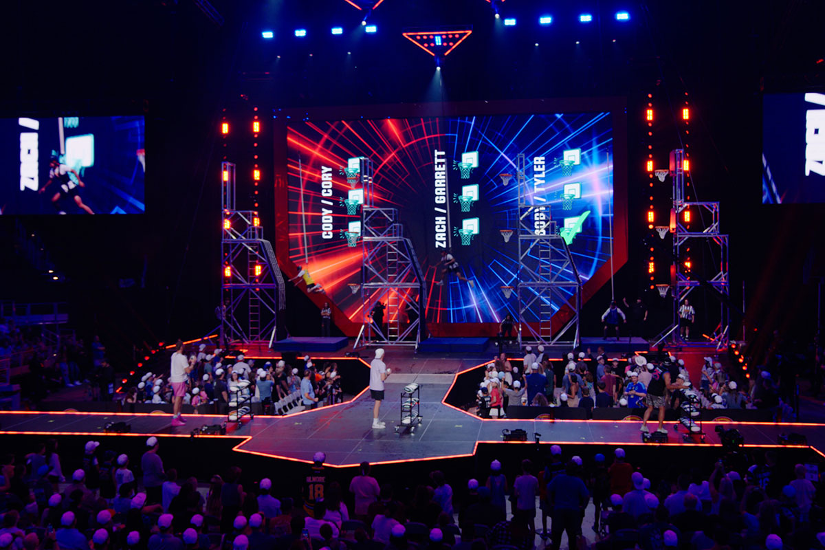 Dude perfect hero tour stage setup