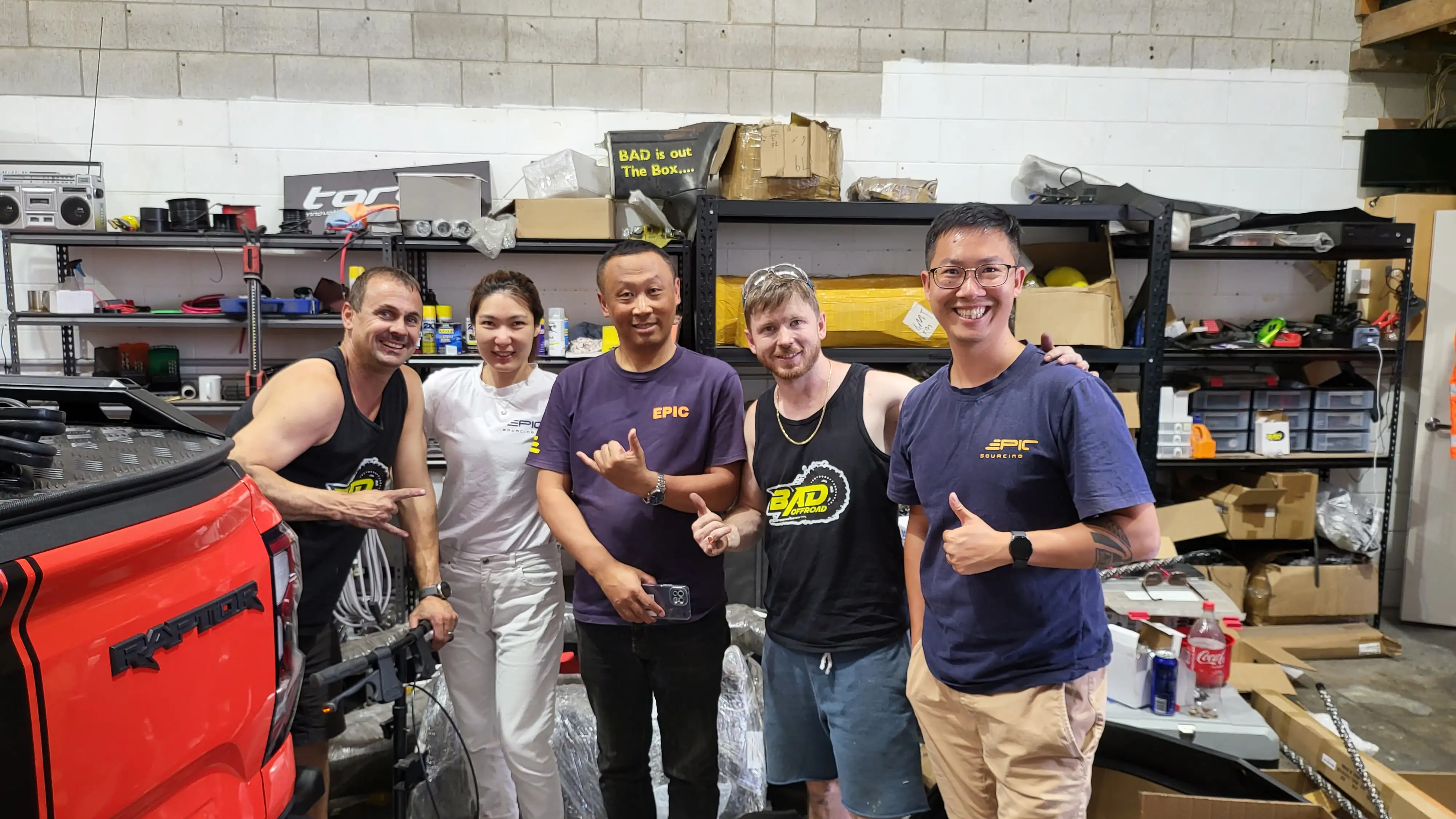 A photo of the Epic Sourcing team members
