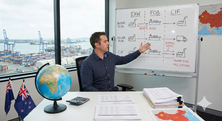 FOB vs EXW vs CIF Explained: Which Incoterm Saves NZ Importers the Most Money?