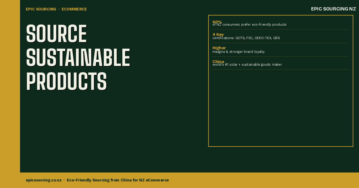 Sourcing Eco-Friendly Products from China: A Practical Guide for NZ eCommerce Brands