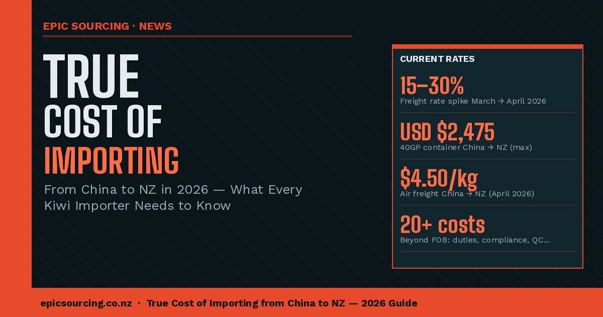The True Cost of Importing from China to NZ in 2026: What Every Kiwi Importer Needs to Know