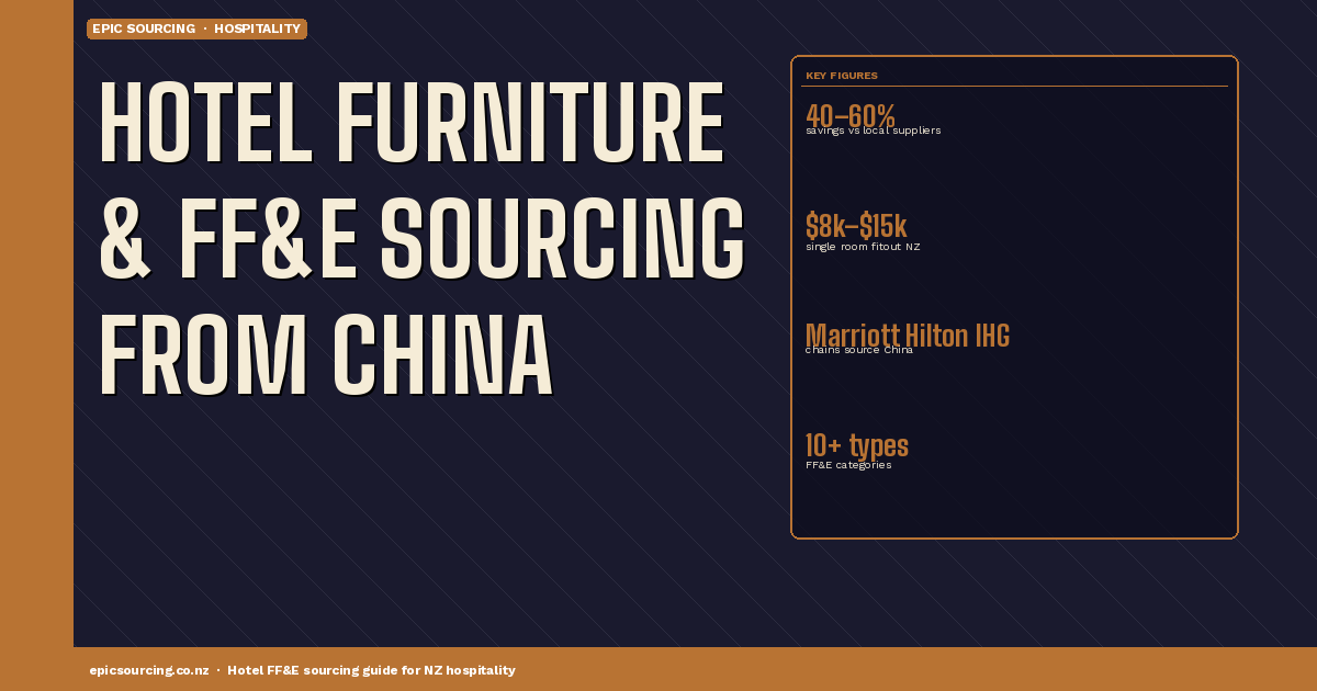 How to Source Hotel Furniture & FF&E From Asia: The NZ Hospitality Business Guide