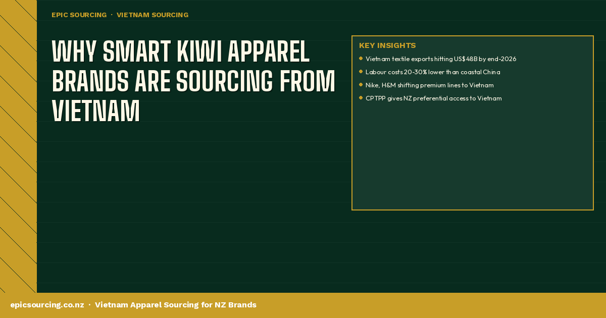 Why Smart Kiwi Apparel Brands Are Sourcing From Vietnam in 2026