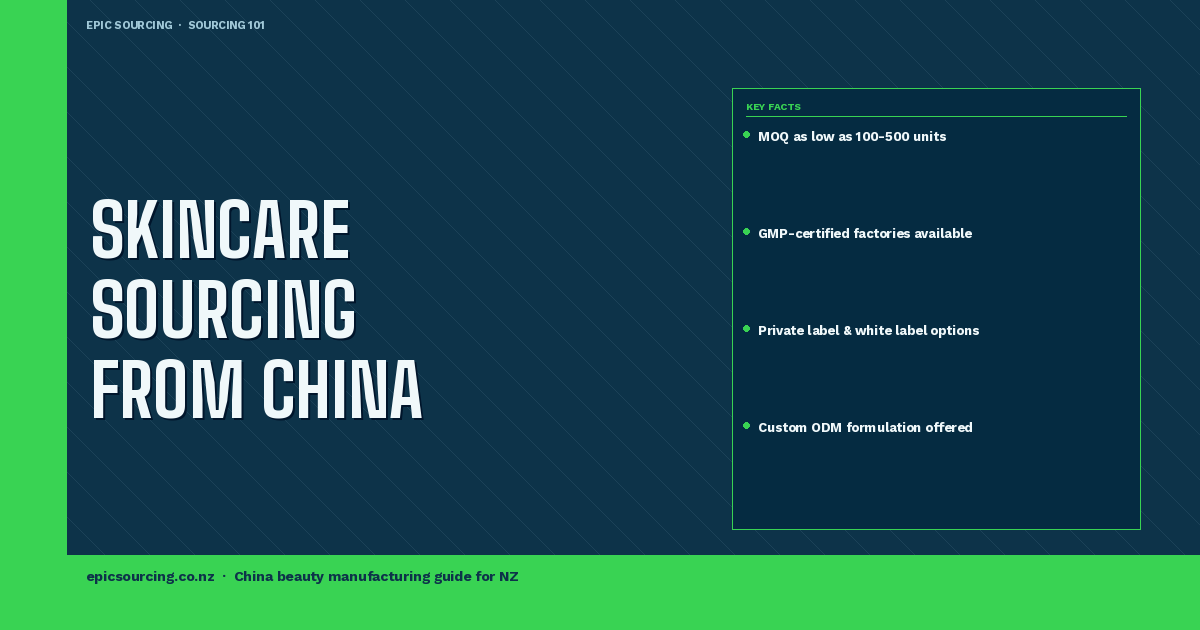 How to Source Skincare & Beauty Products from China: A Guide for NZ Brands