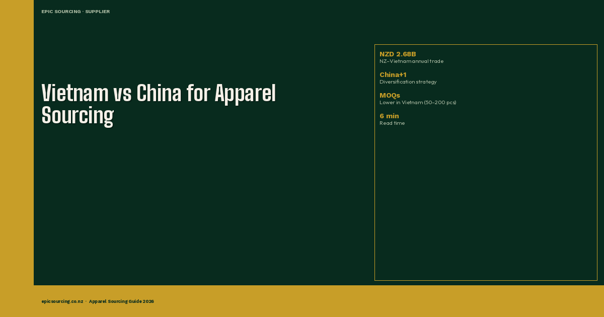 Why NZ Businesses Are Now Sourcing Apparel from Vietnam (And You Should Too)