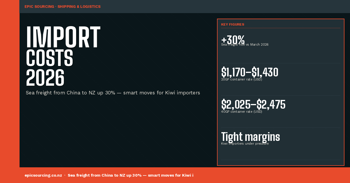 China to NZ Shipping Rates Are Up 30%: How to Protect Your Import Budget in 2026