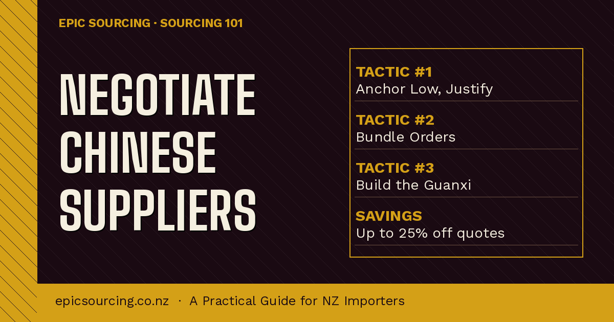 How to Negotiate with Chinese Suppliers: A Practical Guide for NZ Importers