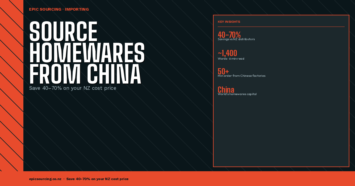 How to Source Homewares from China for NZ Retail (and Save a Serious Amount of Money)
