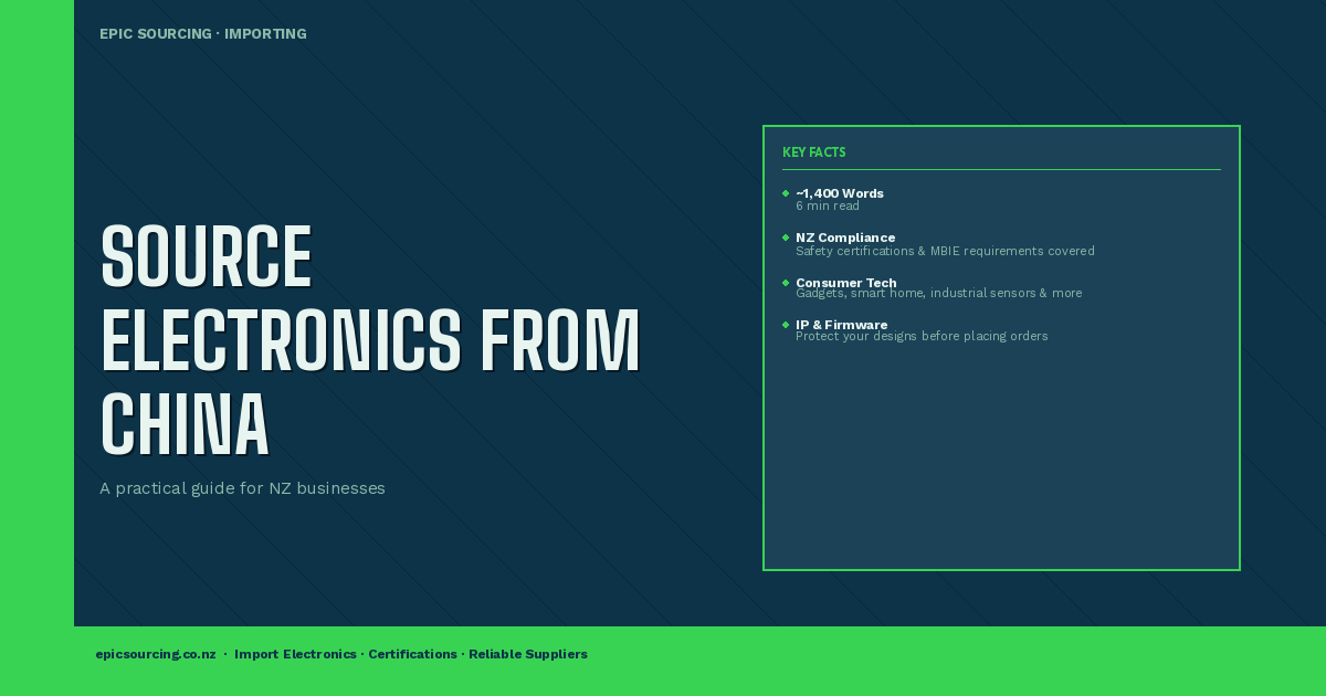 How to Source Electronics and Tech Products from China for Your NZ Business