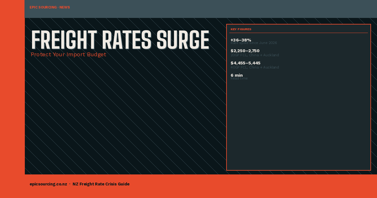 Why NZ Freight Rates Are Surging Right Now (And How to Protect Your Import Budget)