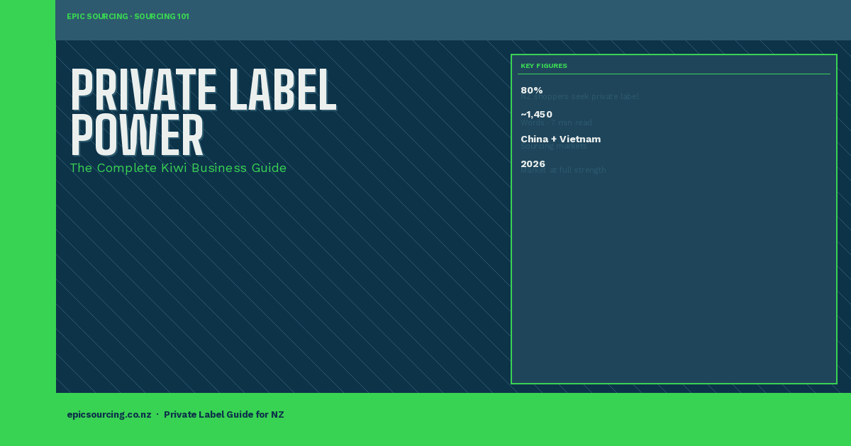 Private Label Sourcing in New Zealand: The Complete Kiwi Business Guide