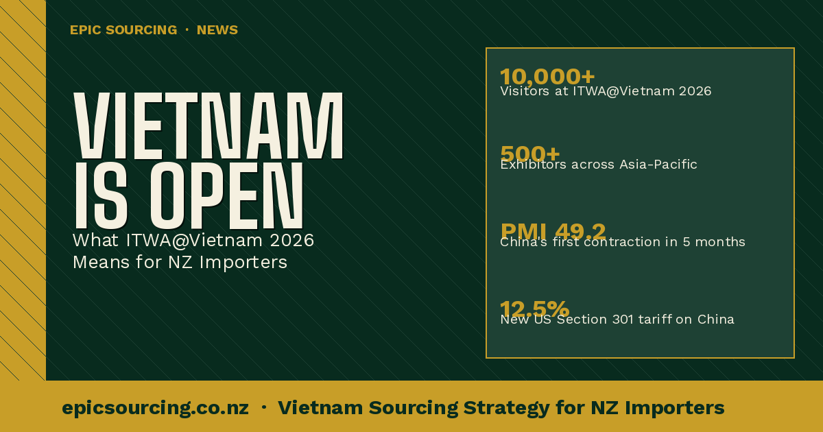 Vietnam is Open for Business: What ITWA@Vietnam 2026 Means for NZ Importers