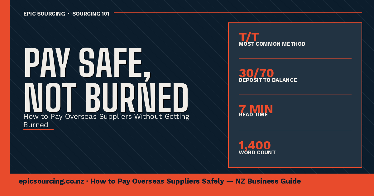 How to Pay Overseas Suppliers Without Getting Burned