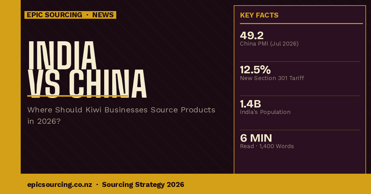 India vs China: Where Should Kiwi Businesses Source Products in 2026?