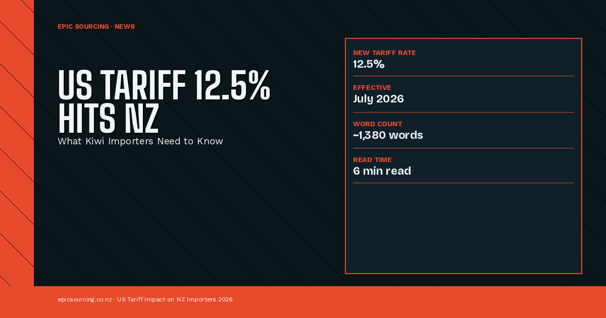 The New US Tariff on NZ Goods: What Kiwi Importers and Business Owners Need to Know