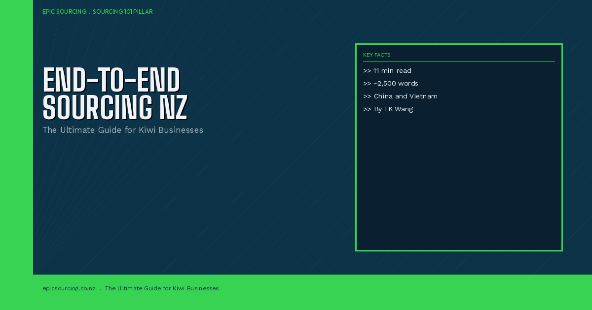 The Ultimate Guide to End-to-End Sourcing in New Zealand