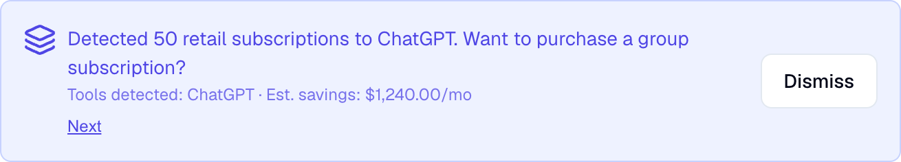 Group purchase recommendation in the Nicklpass applications view