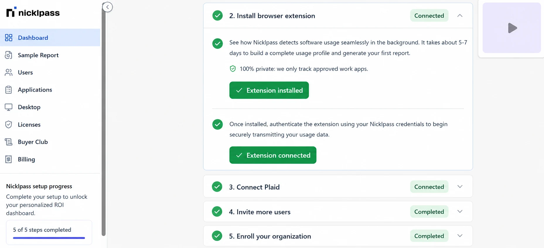 Nicklpass subscription discovery matching recurring charges from Plaid and QuickBooks to applications